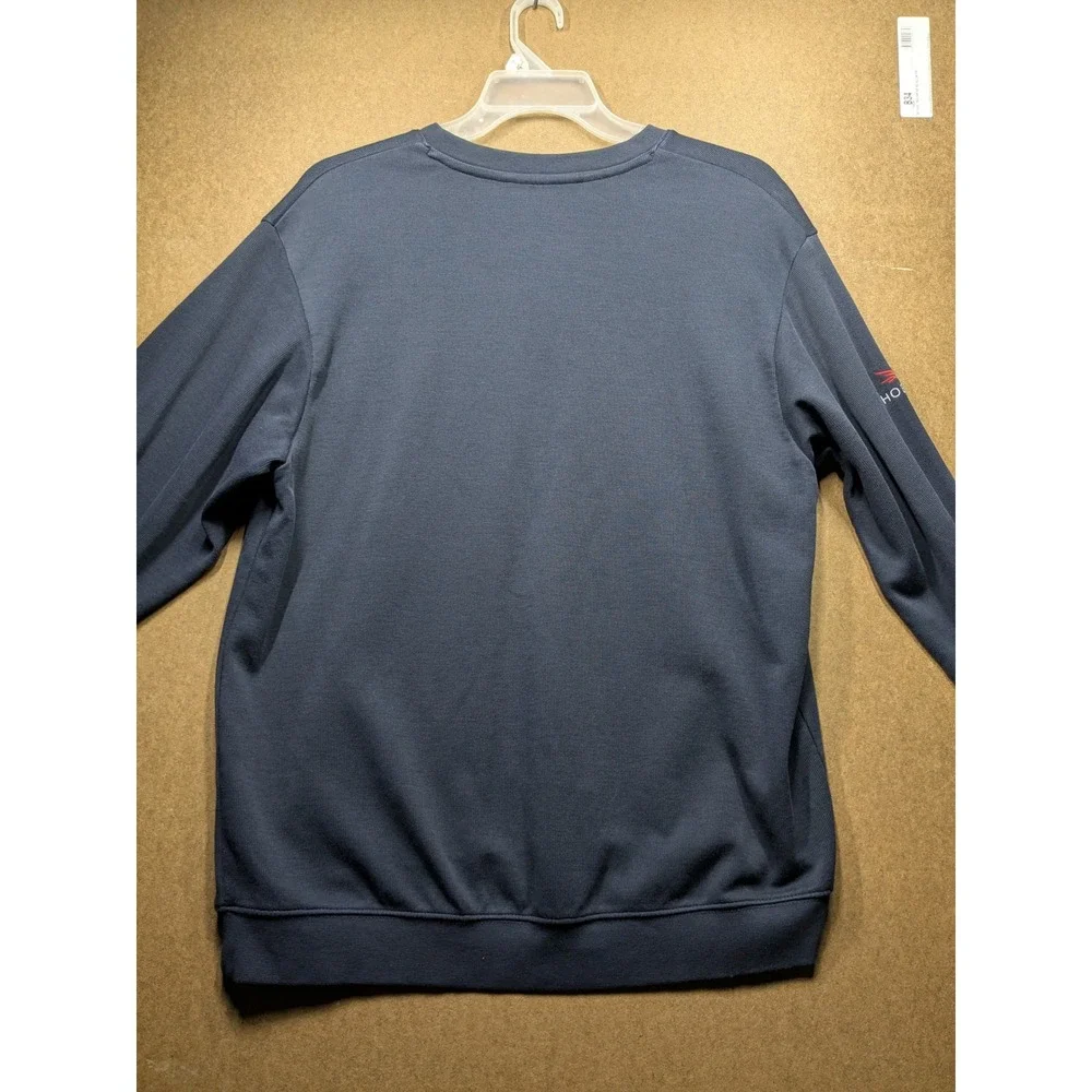 Cutter & Buck Mens V-Neck Sweatshirt Large Navy Blue Phoenix Logo Pullover